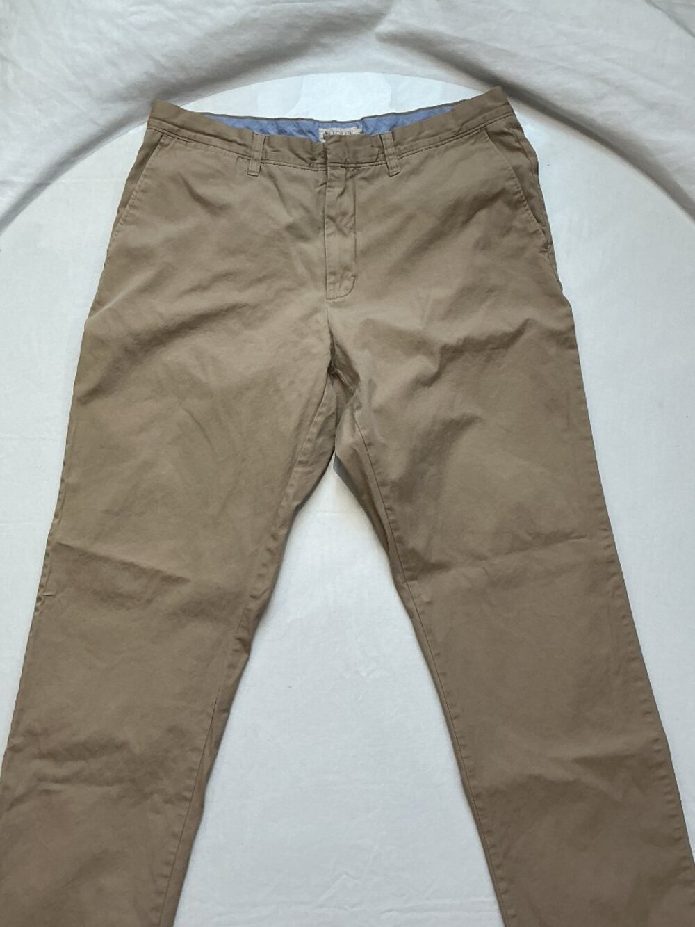 J.Crew Classic Fit 100% Cotton Chino Pants Khaki Tan Men’s 34x32 Straight Leg - Picture 6 of 14